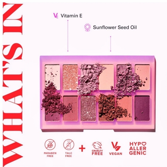 PYT The Upcycle Eyeshadow Palette / Rowdy Rose Nude - NIB - Picture 6 of 10